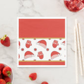 Kerstmutsen en handschoenen servet (Insitu)