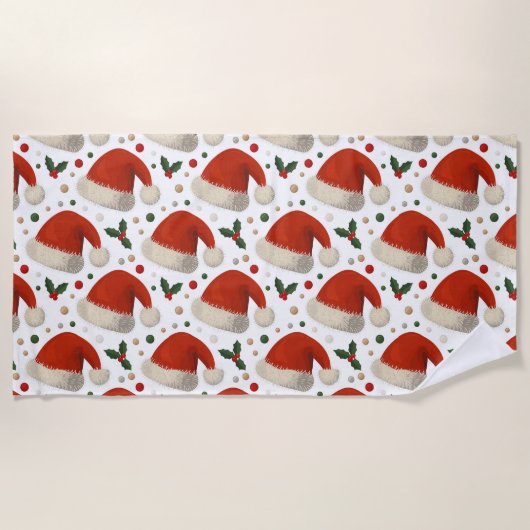 Kerstmutsen Strandlaken (Voorkant)