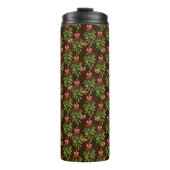 Kerstmutsen - Thermische Bekerglas Thermosbeker (Voorkant)
