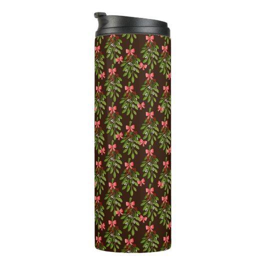 Kerstmutsen - Thermische Bekerglas Thermosbeker (Geroteerd rechts)