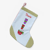 Kerstmutsen van vrolijkheid kleine kerstsok (Voorkant (Hangend))