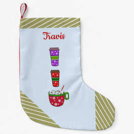 Kerstmutsen van vrolijkheid kleine kerstsok