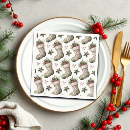 Kerstmutsen Winterbessen Servet