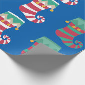 Kerstmutsen Wrap-around Cadeaupapier (Hoek)