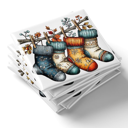 Kerstmutsjes magneet | Kerstmagneet