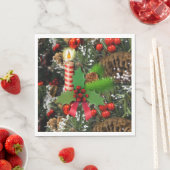 Kerstmutsjes, Prettig Kerstfeest, Kaars Servet (Insitu)