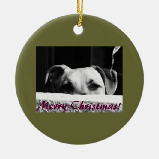 kerstmutt keramisch ornament (Voorkant)
