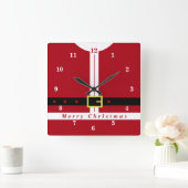 Kerstmuur - kerstcadeautjes voor kerstcadeautjes vierkante klok (Huis)