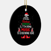 Kerstmuziedocenten, grappige leraren keramisch ornament (Rechts)
