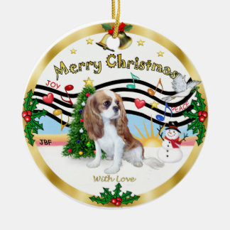 Kerstmuziek 1 - Cavalier (Blenheim) Keramisch Ornament