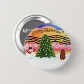 Kerstmuziek 2 - Cavalier (Ruby) Ronde Button 5,7 Cm (Voorkant /achterkant)