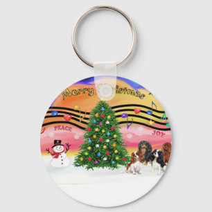 Kerstmuziek 2 - Cavaliers (vier) Sleutelhanger