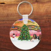 Kerstmuziek 2 - Cavaliers (vier) Sleutelhanger (Voorkant)