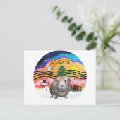Kerstmuziek 2 - Cavia 2 Feestdagenkaart (Staand voorkant)