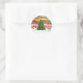 Kerstmuziek 2 - Havanese 2 Ronde Sticker (Tas)