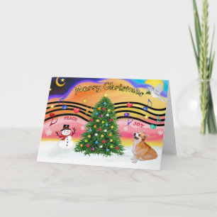 Kerstmuziek 2 - pembroke Welsh Corgi (7b) Feestdagen Kaart