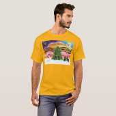 Kerstmuziek 2 - Pugs ( ) T-shirt (Voorkant volledig)