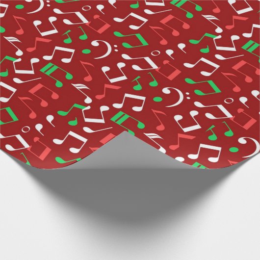 kerstmuziek cadeaupapier (Hoek)