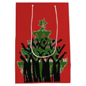 kerstmuziek Carol Singers Gospel Choir Gift Medium Cadeauzakje (Achterkant)