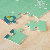 Kerstmuziek Elf Cat Legpuzzel (Zijkant)