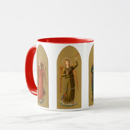 Kerstmuziek Engel, Vintage Renaissance Mok (Voorkant links)