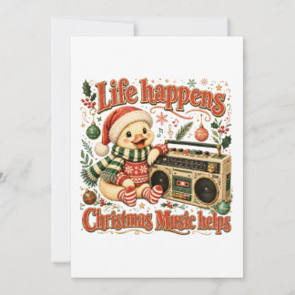 Kerstmuziek Helpt Als Het Leven Gebeurt Kaart