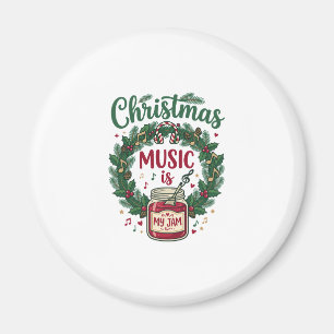 Kerstmuziek Is Jam Pot Dennengroen Krans Hoofdtele Magneet