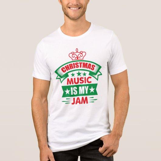 Kerstmuziek is mijn ding-86254 Tri-Blend shirt (Voorkant)