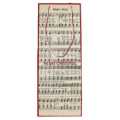 Kerstmuziek, Jingle Bells Gift Bag Wijn Cadeautas (Achterkant)