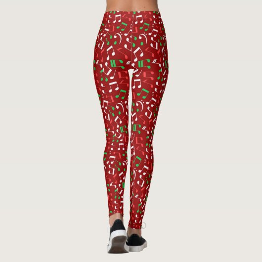 kerstmuziek leggings (Achterkant)