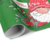 Kerstmuziek met Cute Gnomes Cadeaupapier (Rol Hoek)