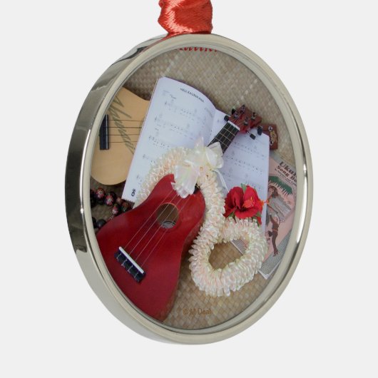 kerstmuziek metalen ornament (Rechts)