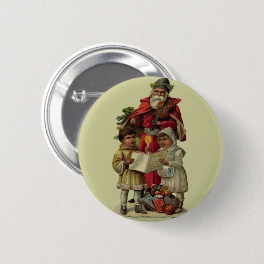 kerstmuziek ronde button 5,7 cm (Voorkant /achterkant)