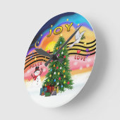 kerstmuziek ronde klok (Hoek)