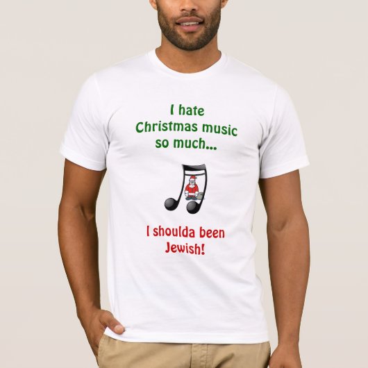 Kerstmuziek - t-shirt (Voorkant)