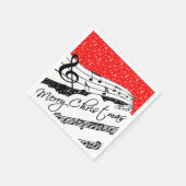 Kerstmuziek thema servet (Hoek)