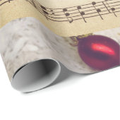 Kerstmuziek Vrede op aarde Cadeaupapier (Rol Hoek)