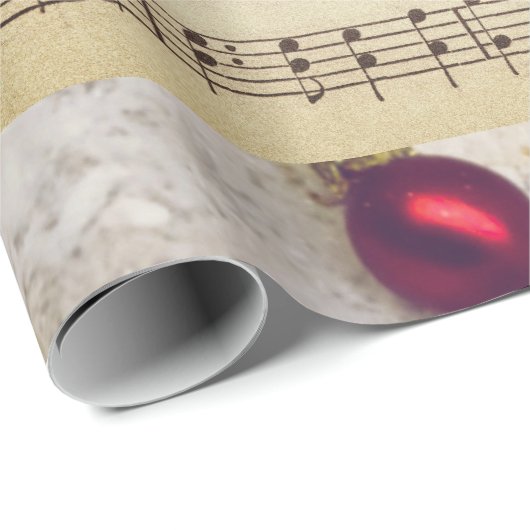 Kerstmuziek Vrede op aarde Cadeaupapier (Rol Hoek)