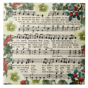 Kerstmuziek, vreugde aan de wereld, tegeltje