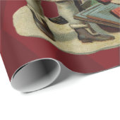 kerstmuziek zingen cadeaupapier (Rol Hoek)