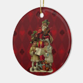 kerstmuziek zingen keramisch ornament (Links)