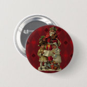  kerstmuziek zingen ronde button 5,7 cm (Voorkant /achterkant)