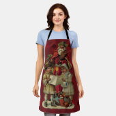  kerstmuziek zingen schort (Gedragen)