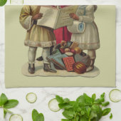  kerstmuziek zingen theedoek (Gevouwen)