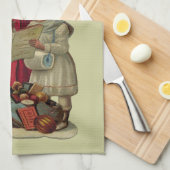  kerstmuziek zingen theedoek (Quarter Fold)