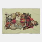  kerstmuziek zingen theedoek (Horizontaal)