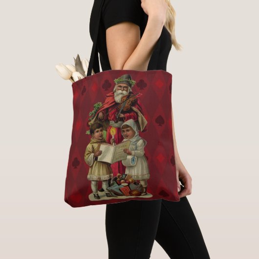 kerstmuziek zingen tote bag (Dichtbij)