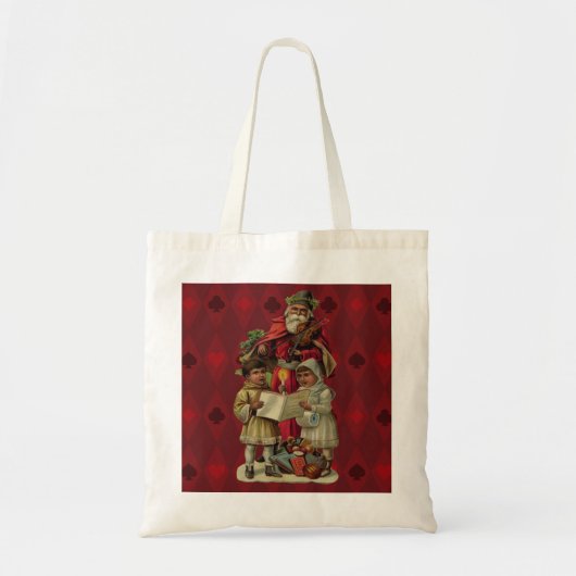  kerstmuziek zingen tote bag (Voorkant)