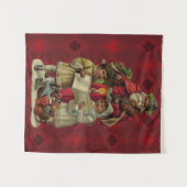 kerstmuziek zingen wandkleed (Voorkant (horizontaal))