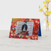 Kerstmuziekboek close-up kaart (Gele Bloem)